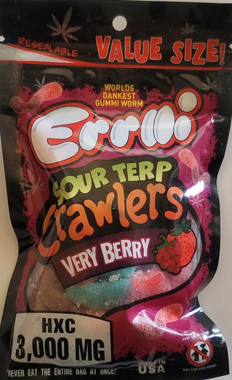 Trolli – Sour Brite Crawlers DELTA-8 600mg – Delta 8 Store CBD